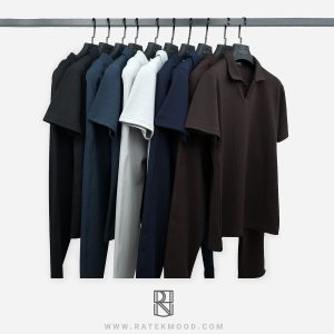 ست تیشرت نیم یقه و شلوار کبریتی