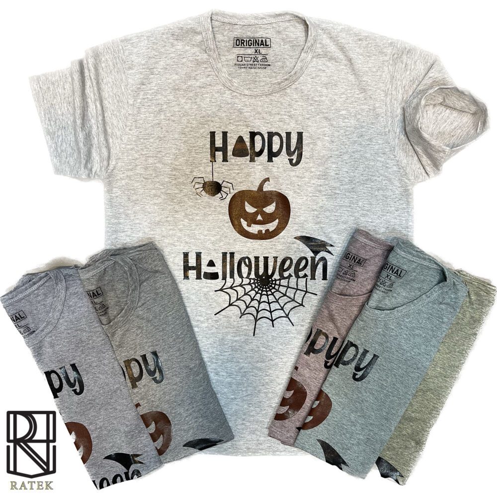 تیشرت ملانژ چاپ Halloween