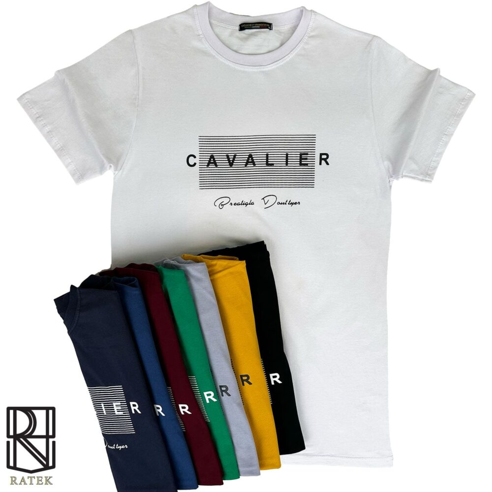تیشرت چاپ CAVALIER پرفروش پنبه سوپر درجه یک