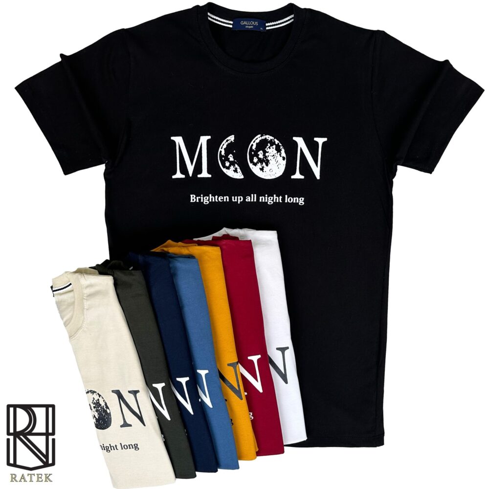 تیشرت چاپ MOON پرفروش پنبه سوپر درجه یک