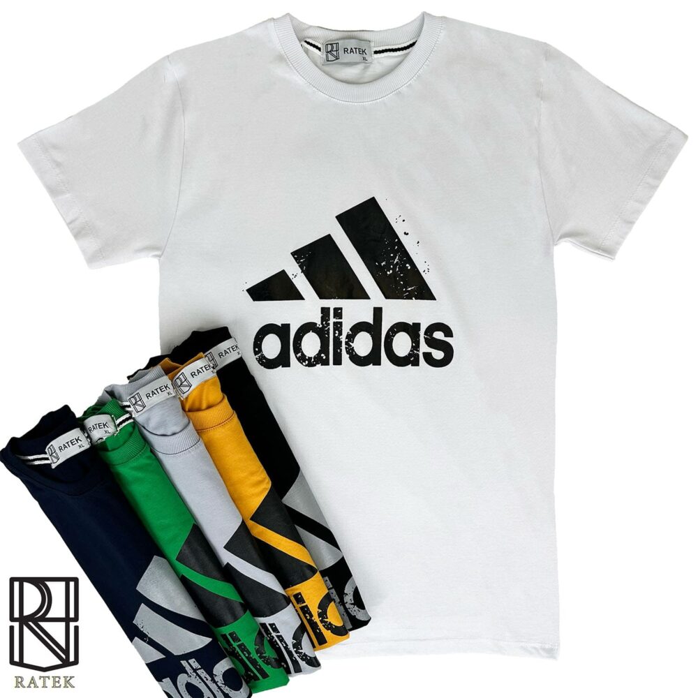 تیشرت چاپ adidas پرفروش پنبه سوپر درجه یک