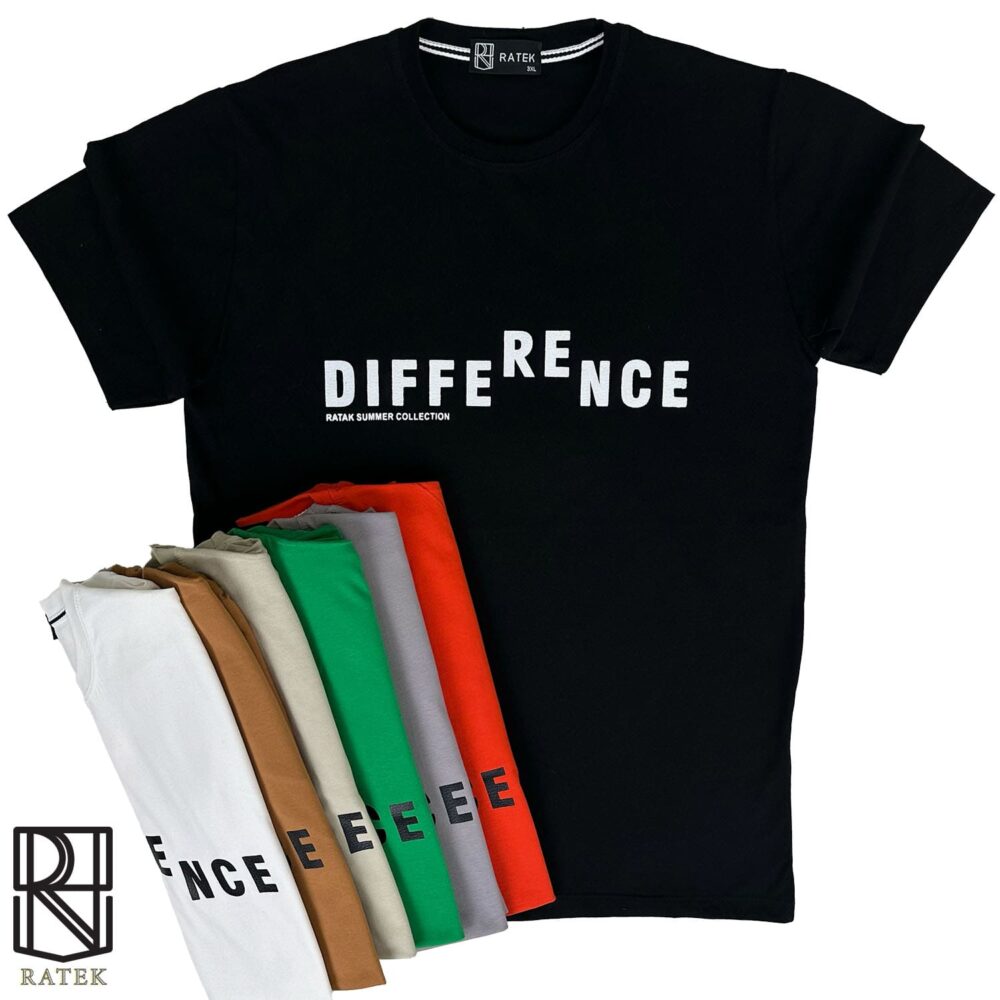 تیشرت پنبه سوپر طرح DIFRENCE عمده پرفروش پنبه سوپر درجه یک