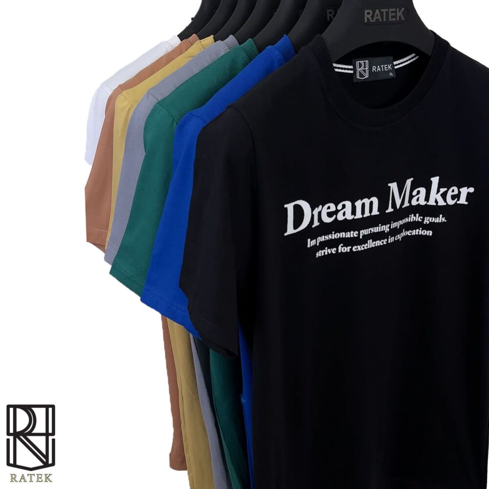 تیشرت پنبه سوپر طرح DREAM MAKER