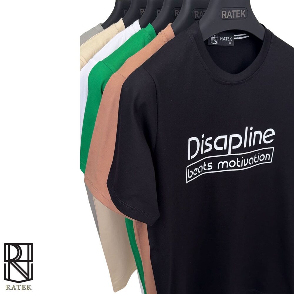 تیشرت طرح DISAPLINE پنبه سوپر