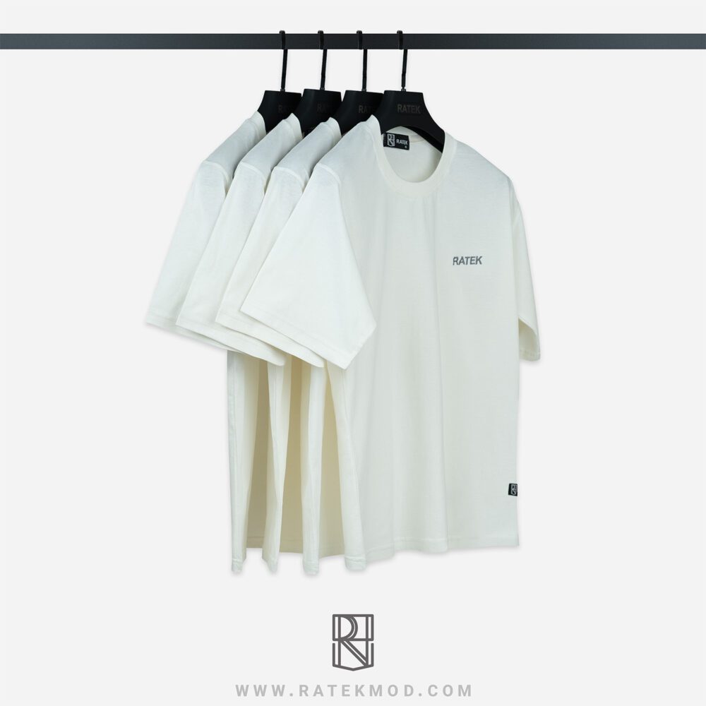 تیشرت سفید ساده طرح RATEK عمده پنبه سوپر درجه یک بسیار پرفروش