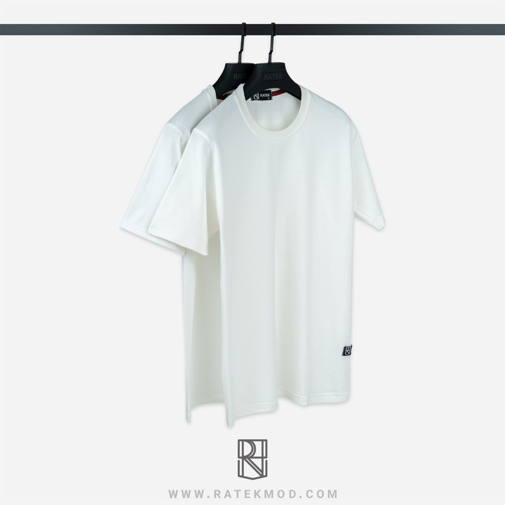 تیشرت باکسی ساده بیسیک سفید عمده دونخ پنبه درجه یک بسیار پرفروش